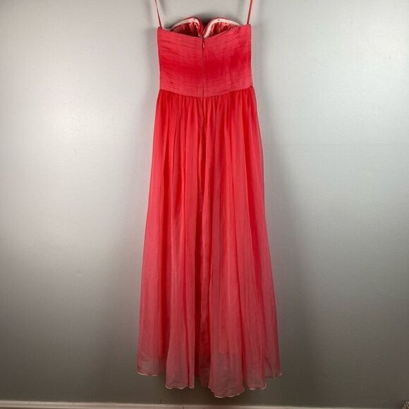 La Femme Ombré Strapless Prom Dress - Picture 4 of 11